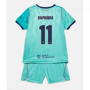 Echipament fotbal Barcelona Raphinha Belloli #11 Tricou Treilea 2026-27 pentru copii şi pantaloni