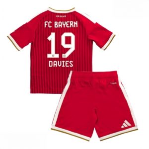 Echipament fotbal Bayern Munich Alphonso Davies #19 Tricou Acasa 2026-27 pentru copii şi pantaloni