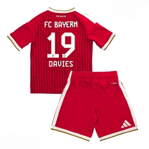 Echipament fotbal Bayern Munich Alphonso Davies #19 Tricou Acasa 2026-27 pentru copii şi pantaloni 1 Echipament fotbal Bayern Munich Alphonso Davies #19 Tricou Acasa 2026-27 pentru copii şi pantaloni