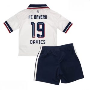 Echipament fotbal Bayern Munich Alphonso Davies #19 Tricou Deplasare 2026-27 pentru copii şi pantaloni