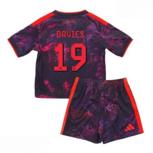 Echipament fotbal Bayern Munich Alphonso Davies #19 Tricou Treilea 2026-27 pentru copii şi pantaloni