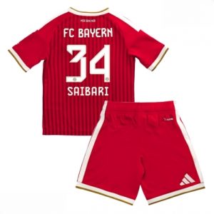 Echipament fotbal Bayern Munich Ismael Saibari #34 Tricou Acasa 2026-27 pentru copii şi pantaloni