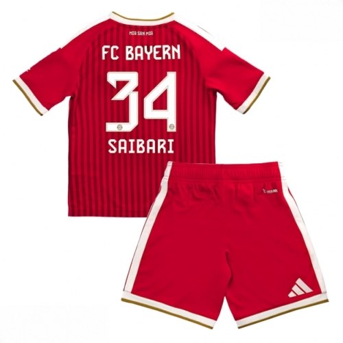 Echipament fotbal Bayern Munich Ismael Saibari #34 Tricou Acasa 2026-27 pentru copii şi pantaloni 1 Echipament fotbal Bayern Munich Ismael Saibari #34 Tricou Acasa 2026-27 pentru copii şi pantaloni
