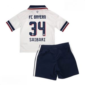 Echipament fotbal Bayern Munich Ismael Saibari #34 Tricou Deplasare 2026-27 pentru copii şi pantaloni