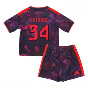 Echipament fotbal Bayern Munich Ismael Saibari #34 Tricou Treilea 2026-27 pentru copii şi pantaloni