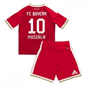 Echipament fotbal Bayern Munich Jamal Musiala #10 Tricou Acasa 2026-27 pentru copii şi pantaloni