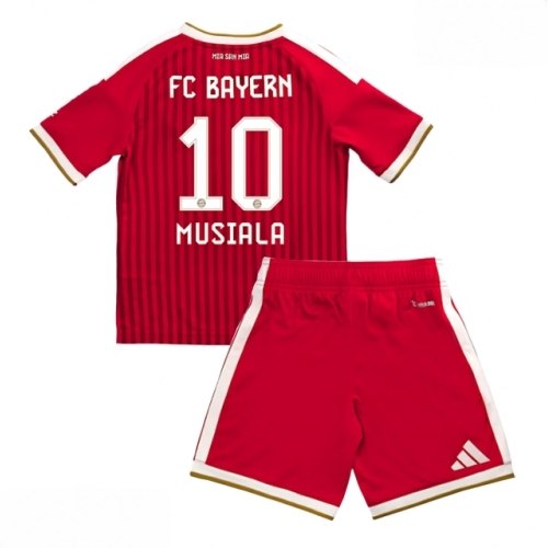 Echipament fotbal Bayern Munich Jamal Musiala #10 Tricou Acasa 2026-27 pentru copii şi pantaloni 1 Echipament fotbal Bayern Munich Jamal Musiala #10 Tricou Acasa 2026-27 pentru copii şi pantaloni