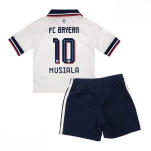 Echipament fotbal Bayern Munich Jamal Musiala #10 Tricou Deplasare 2026-27 pentru copii şi pantaloni