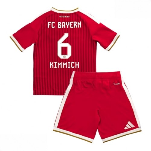 Echipament fotbal Bayern Munich Joshua Kimmich #6 Tricou Acasa 2026-27 pentru copii şi pantaloni 1 Echipament fotbal Bayern Munich Joshua Kimmich #6 Tricou Acasa 2026-27 pentru copii şi pantaloni