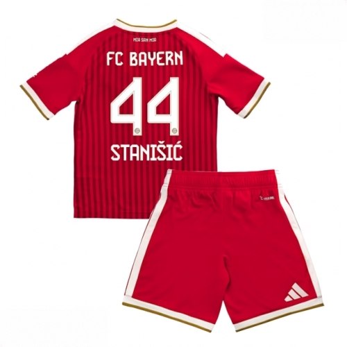 Echipament fotbal Bayern Munich Josip Stanisic #44 Tricou Acasa 2026-27 pentru copii şi pantaloni 1 Echipament fotbal Bayern Munich Josip Stanisic #44 Tricou Acasa 2026-27 pentru copii şi pantaloni