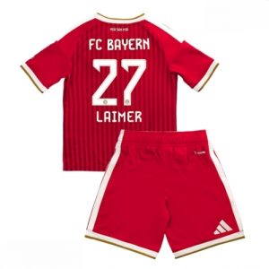 Echipament fotbal Bayern Munich Konrad Laimer #27 Tricou Acasa 2026-27 pentru copii şi pantaloni