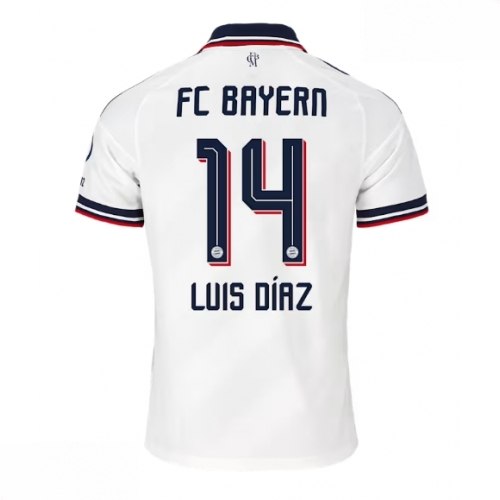 Echipament fotbal Bayern Munich Luis Diaz #14 Tricou Deplasare 2026-27 pentru bărbați 1 Echipament fotbal Bayern Munich Luis Diaz #14 Tricou Deplasare 2026-27 pentru bărbați