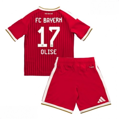 Echipament fotbal Bayern Munich Michael Olise #17 Tricou Acasa 2026-27 pentru copii şi pantaloni 1 Echipament fotbal Bayern Munich Michael Olise #17 Tricou Acasa 2026-27 pentru copii şi pantaloni