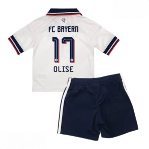 Echipament fotbal Bayern Munich Michael Olise #17 Tricou Deplasare 2026-27 pentru copii şi pantaloni