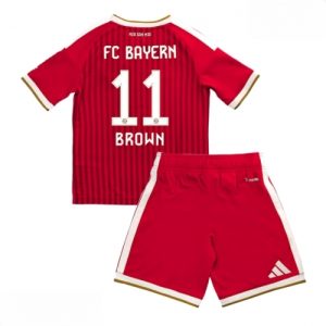 Echipament fotbal Bayern Munich Nathaniel Brown #11 Tricou Acasa 2026-27 pentru copii şi pantaloni
