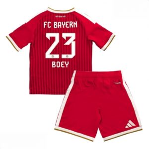 Echipament fotbal Bayern Munich Sacha Boey #23 Tricou Acasa 2026-27 pentru copii şi pantaloni