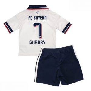 Echipament fotbal Bayern Munich Serge Gnabry #7 Tricou Deplasare 2026-27 pentru copii şi pantaloni