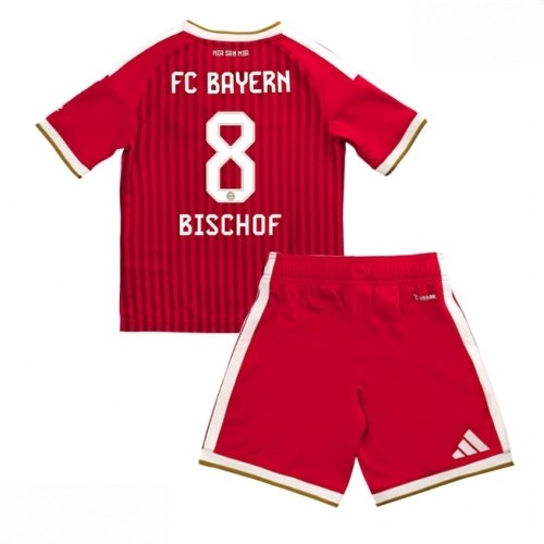 Echipament fotbal Bayern Munich Tom Bischof #8 Tricou Acasa 2026-27 pentru copii şi pantaloni 1 Echipament fotbal Bayern Munich Tom Bischof #8 Tricou Acasa 2026-27 pentru copii şi pantaloni