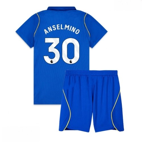 Echipament fotbal Chelsea Aaron Anselmino #30 Tricou Acasa 2026-27 pentru copii şi pantaloni 1 Echipament fotbal Chelsea Aaron Anselmino #30 Tricou Acasa 2026-27 pentru copii şi pantaloni