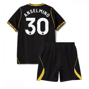 Echipament fotbal Chelsea Aaron Anselmino #30 Tricou Deplasare 2026-27 pentru copii şi pantaloni