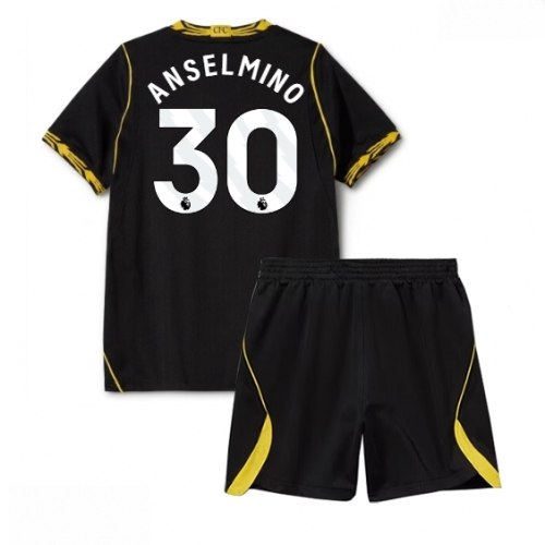 Echipament fotbal Chelsea Aaron Anselmino #30 Tricou Deplasare 2026-27 pentru copii şi pantaloni 1 Echipament fotbal Chelsea Aaron Anselmino #30 Tricou Deplasare 2026-27 pentru copii şi pantaloni