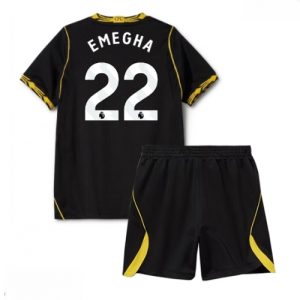 Echipament fotbal Chelsea Emmanuel Emegha #22 Tricou Deplasare 2026-27 pentru copii şi pantaloni