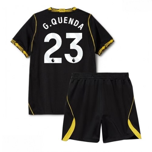 Echipament fotbal Chelsea Geovany Quenda #23 Tricou Deplasare 2026-27 pentru copii şi pantaloni 1 Echipament fotbal Chelsea Geovany Quenda #23 Tricou Deplasare 2026-27 pentru copii şi pantaloni