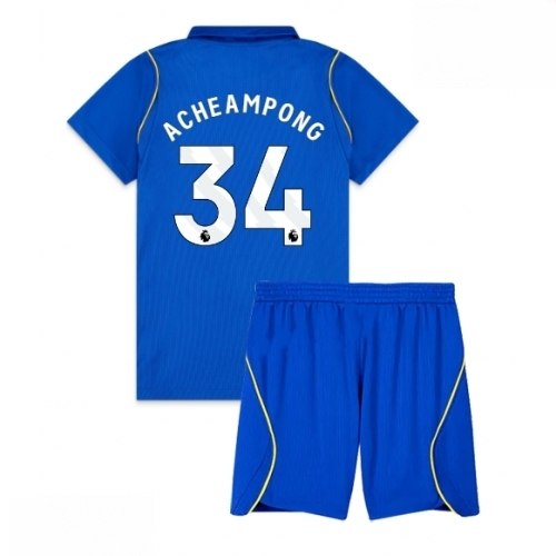 Echipament fotbal Chelsea Josh Acheampong #34 Tricou Acasa 2026-27 pentru copii şi pantaloni 1 Echipament fotbal Chelsea Josh Acheampong #34 Tricou Acasa 2026-27 pentru copii şi pantaloni