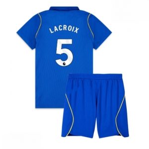 Echipament fotbal Chelsea Maxence Lacroix #5 Tricou Acasa 2026-27 pentru copii şi pantaloni