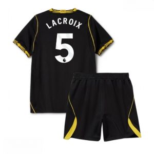 Echipament fotbal Chelsea Maxence Lacroix #5 Tricou Deplasare 2026-27 pentru copii şi pantaloni