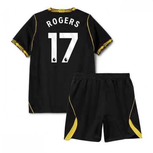 Echipament fotbal Chelsea Morgan Rogers #17 Tricou Deplasare 2026-27 pentru copii şi pantaloni 1 Echipament fotbal Chelsea Morgan Rogers #17 Tricou Deplasare 2026-27 pentru copii şi pantaloni