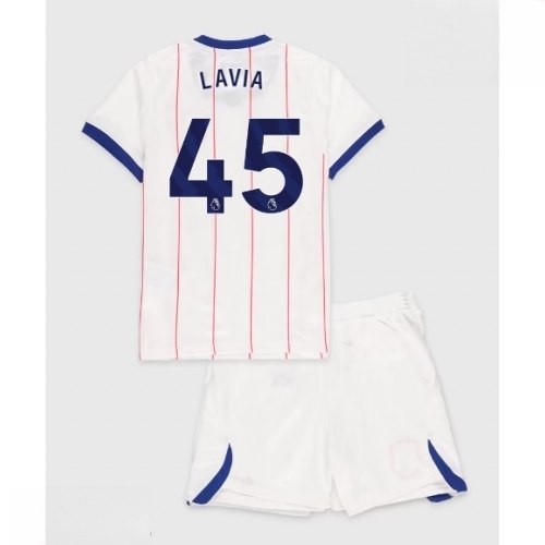 Echipament fotbal Chelsea Romeo Lavia #45 Tricou Treilea 2026-27 pentru copii şi pantaloni 1 Echipament fotbal Chelsea Romeo Lavia #45 Tricou Treilea 2026-27 pentru copii şi pantaloni