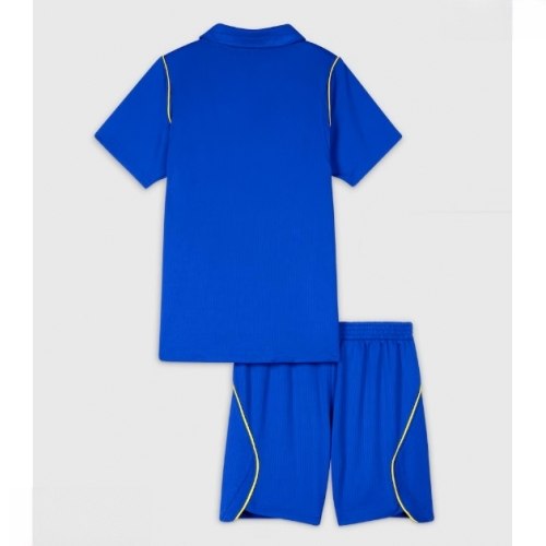 Echipament fotbal Chelsea Tricou Acasa 2026-27 albastru pentru copii şi pantaloni 2 Echipament fotbal Chelsea Tricou Acasa 2026-27 albastru pentru copii şi pantaloni