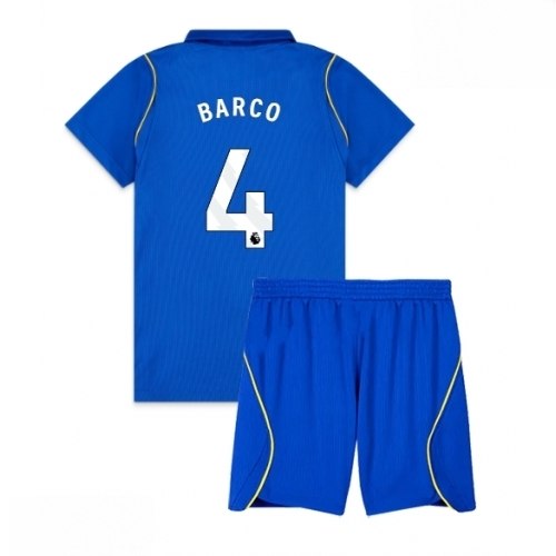 Echipament fotbal Chelsea Valentin Barco #4 Tricou Acasa 2026-27 pentru copii şi pantaloni 1 Echipament fotbal Chelsea Valentin Barco #4 Tricou Acasa 2026-27 pentru copii şi pantaloni