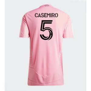 Echipament fotbal Inter Miami Casemiro #5 Tricou Acasa 2026-27 pentru femei pentru bărbați