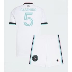 Echipament fotbal Inter Miami Casemiro #5 Tricou Treilea 2026-27 pentru copii şi pantaloni