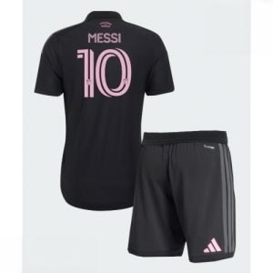 Echipament fotbal Inter Miami Lionel Messi #10 Tricou Deplasare 2026-27 pentru copii şi pantaloni