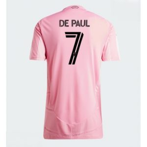 Echipament fotbal Inter Miami Rodrigo De Paul #7 Tricou Acasa 2026-27 pentru femei pentru bărbați