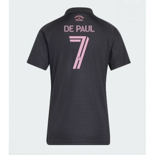 Echipament fotbal Inter Miami Rodrigo De Paul #7 Tricou Deplasare 2026-27 pentru femei pentru bărbați 1 Echipament fotbal Inter Miami Rodrigo De Paul #7 Tricou Deplasare 2026-27 pentru femei pentru bărbați