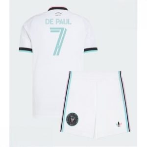 Echipament fotbal Inter Miami Rodrigo De Paul #7 Tricou Treilea 2026-27 pentru copii şi pantaloni