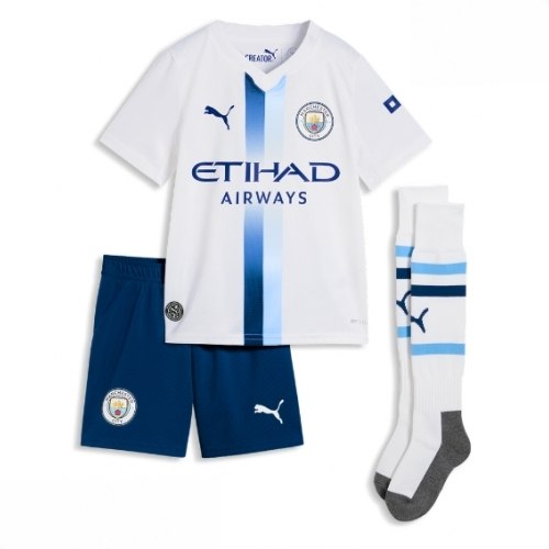 Echipament fotbal Manchester City Elliot Anderson #5 Tricou Treilea 2026-27 pentru copii şi pantaloni 2 Echipament fotbal Manchester City Elliot Anderson #5 Tricou Treilea 2026-27 pentru copii şi pantaloni - imagine 2