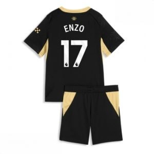 Echipament fotbal Manchester City Enzo Fernandez #17 Tricou Deplasare 2026-27 pentru copii şi pantaloni