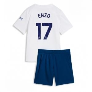 Echipament fotbal Manchester City Enzo Fernandez #17 Tricou Treilea 2026-27 pentru copii şi pantaloni