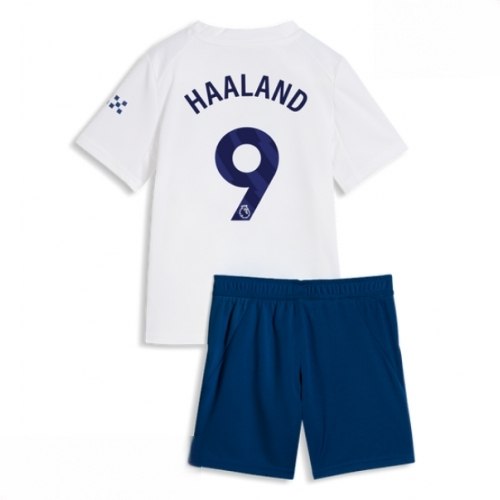 Echipament fotbal Manchester City Erling Haaland #9 Tricou Treilea 2026-27 pentru copii şi pantaloni 1 Echipament fotbal Manchester City Erling Haaland #9 Tricou Treilea 2026-27 pentru copii şi pantaloni
