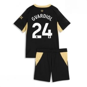 Echipament fotbal Manchester City Josko Gvardiol #24 Tricou Deplasare 2026-27 pentru copii şi pantaloni