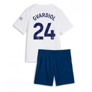 Echipament fotbal Manchester City Josko Gvardiol #24 Tricou Treilea 2026-27 pentru copii şi pantaloni