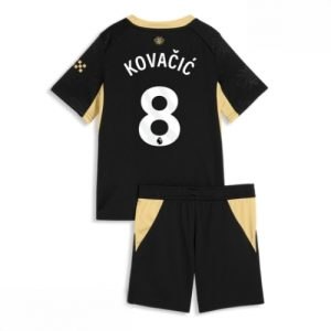 Echipament fotbal Manchester City Mateo Kovacic #8 Tricou Deplasare 2026-27 pentru copii şi pantaloni