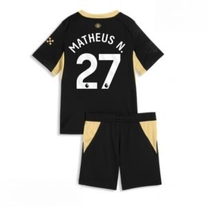 Echipament fotbal Manchester City Matheus Nunes #27 Tricou Deplasare 2026-27 pentru copii şi pantaloni