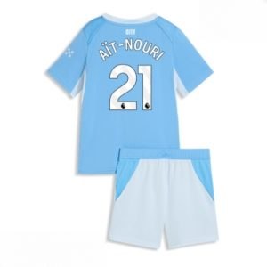 Echipament fotbal Manchester City Rayan Ait-Nouri #21 Tricou Acasa 2026-27 pentru copii şi pantaloni