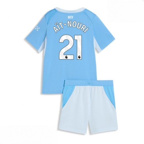 Echipament fotbal Manchester City Rayan Ait-Nouri #21 Tricou Acasa 2026-27 pentru copii şi pantaloni 1 Echipament fotbal Manchester City Rayan Ait-Nouri #21 Tricou Acasa 2026-27 pentru copii şi pantaloni